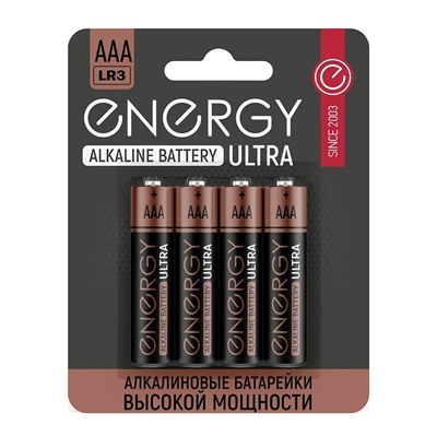 Батарейка AAA Energy LR03 Ultra (4-BL) (4/48/576)