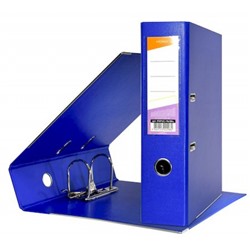 Папка-регистратор 75 мм PVC 2-стор. разборный, синий, с уголками P2PVC-75/Blu inФОРМАТ