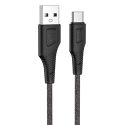 Кабель USB - micro USB Hoco X58 Airy silicone (повр. уп)  100см 2,4A  (black)