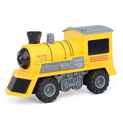 Набор транспортных средств "Railway tran" (свет, звук, цвет желтый) в коробке