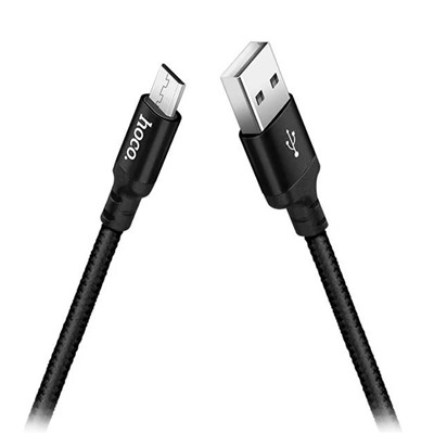 Кабель USB - micro USB Hoco X14 Times Speed  200см 2A  (black)