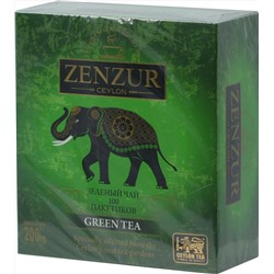 Zenzur. Green tea 200 гр. карт.пачка, 100 пак.