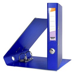Папка-регистратор 55 мм PVC 2-стор. синий, с уголками P2PVC-55/Blu inФОРМАТ