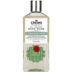 Cremo, All Season, Body Wash, No 10, Silver Water & Birch, 16 fl oz (473 ml)