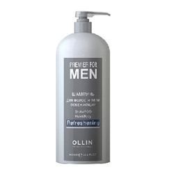OLLIN PREMIER FOR MEN Шампунь для волос и тела освежающий 1000мл