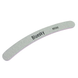 Bluesky, пилка бумеранг для искусственных ногтей 80/240 грит (С РОЗОВОЙ ПОЛОСОЙ)