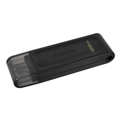 Флэш накопитель USB 128 Гб Kingston DataTraveler 70 Type-C 3.0 (black)