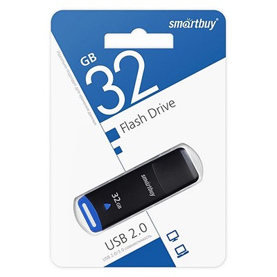 Флэш накопитель USB 32 Гб Smart Buy Easy (black)