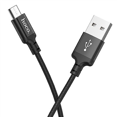 Кабель USB - micro USB Hoco X14 Times Speed  200см 2A  (black)