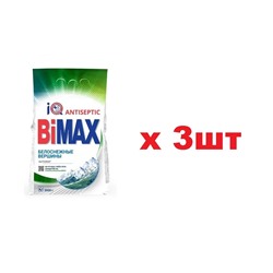 Bimax Стиральный порошок automat 3кг Белоснежные вершины 3шт