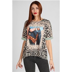 Леопардовая блузка женская нарядная