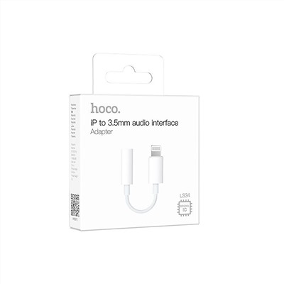 Адаптер Hoco LS34 iP Original digital audio converter 3.5 (white)