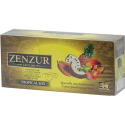 Zenzur. Черный с тропическими фруктами карт.пачка, 25 пак.