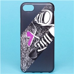 Чехол-накладка - SC185 для "Apple iPhone 7/iPhone 8/iPhone SE 2020" (001) (black/purple)