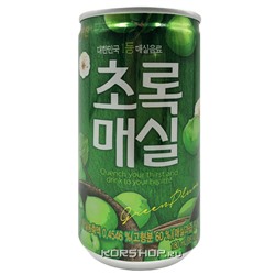 Напиток Зеленая слива с сахаром ж/б Woongjin, Корея, 180 мл