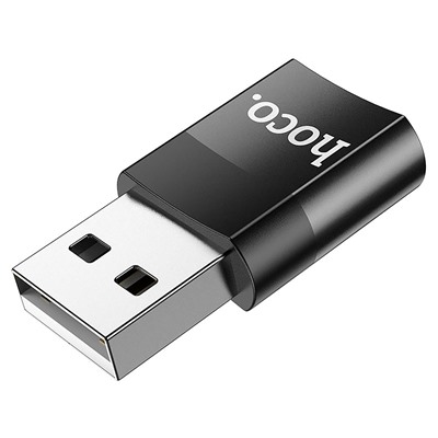 Адаптер Hoco UA17 USB2.0/Type-C (black)
