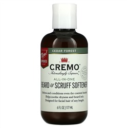 Cremo, All-In-One Beard & Scruff Softener, Cedar Forest, 6 fl oz (177 ml)