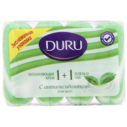 Крем-Мыло DURU Soft Sensation 1+1 Зеленый чай 4 шт.Х80г.