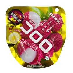 Жевательные конфеты со вкусом личи Uha Kororo, Китай, 52 г Акция