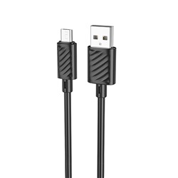 Кабель USB - micro USB Hoco X88 (повр.уп.)  100см 2,4A  (black)