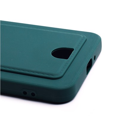 Чехол-накладка - SC315 с картхолдером для "Xiaomi Redmi Note 12 5G CN" (dark green)