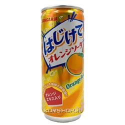 Напиток газ. б/а со вкусом апельсина Orange Soda Sangaria, Япония, 250 г Акция
