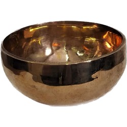Чаша поющая Gold ручная ковка из 7 металлов 501-600g d-13,5cm h-7cm Целительная