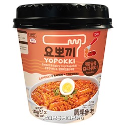 Рисовые клецки с лапшой (рапокки) в остро-сладком соусе Yopokki, Корея, 145 г Акция