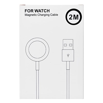 Кабель зарядки - USB-Magnetic для Apple Watch  200см 1A (white)