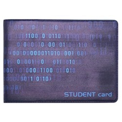 Обложка для студенческого билета кожзам "Код" 8,3х22 см 3162.Р4 ДПС