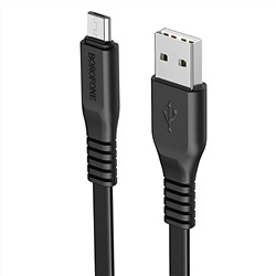 Кабель USB - micro USB Borofone BX23 Wide (повр. уп)  100см 2,4A  (black)