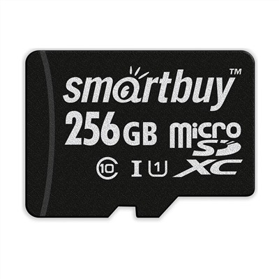 Карта флэш-памяти MicroSD 256 Гб Smart Buy +SD адаптер (class 10) UHC-1