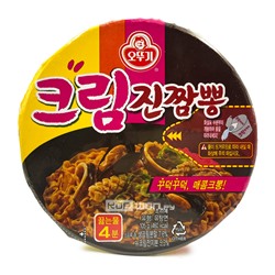 Лапша б/п рамен со вкусом морепродуктов в сливочном соусе Ottogi, Корея, 105 г Акция