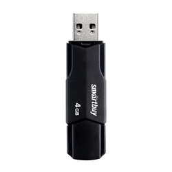 Флэш накопитель USB  4 Гб Smart Buy CLUE (black)