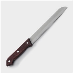 Нож для хлеба Доляна Ecology, лезвие 20 см, цвет коричневый