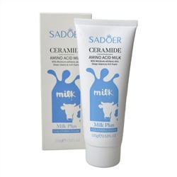 SADOER, Очищающая пенка для умывания Ceramide Amino Acid Milk, 100 г
