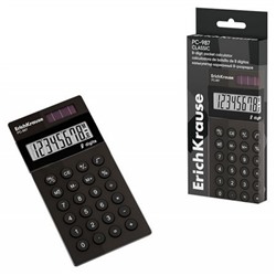 Калькулятор  8 разрядов 120х58 мм PC-987 Classic черный карманный 62008 Erich Krause