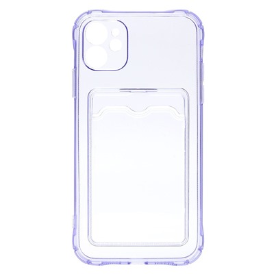 Чехол-накладка - SC276 с картхолдером для "Apple iPhone 11" (violet)