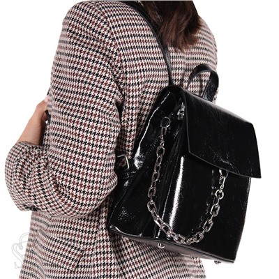 Рюкзак женский кожаный 5922-1Q black  Polina&Eiterou