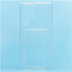 Чехол-накладка - SC276 с картхолдером для "Samsung SM-S918 Galaxy S23 Ultra" (transparent)