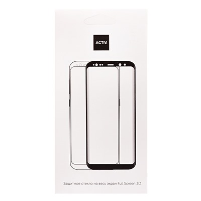 Защитное стекло Full Screen Activ Clean Line 3D для "Samsung SM-A226 Galaxy A22s 5G" (black)