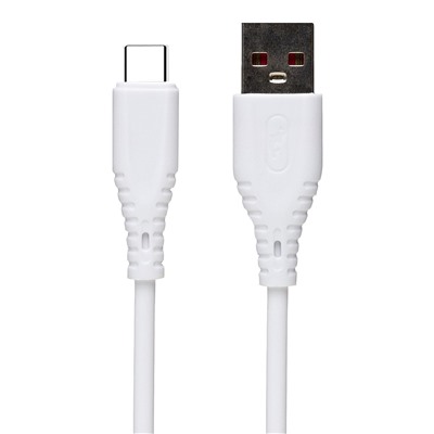Кабель USB - Type-C SKYDOLPHIN S20T (повр.уп)  100см 2,4A  (white)
