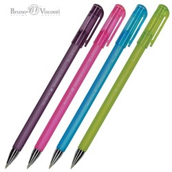 Ручка шариковая 0.5 мм "SlimWrite.CREATIVE" синяя (4 цвета корпуса) 20-0019 Bruno Visconti