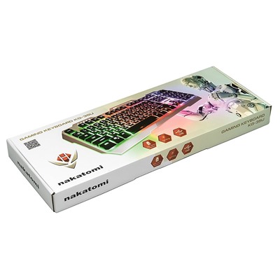 Клавиатура Nakatomi Gaming KG-35U мембранная игровая с подсветкой USB (black)