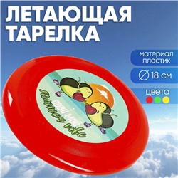 Летающая тарелка «Лови мой summer vibe», цвета МИКС