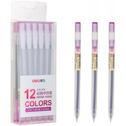 Ручка гелевая A119-PR 0.5мм фиолетовая (1809280) Deli