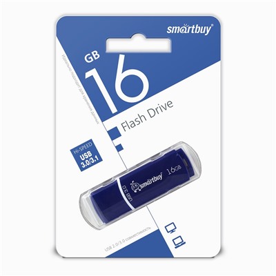 Флэш накопитель USB 16 Гб Smart Buy Crown 3.0 (blue)