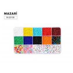 Набор бусин и бисера для творчества № 3, ПВХ-упаковка M-20130 Mazari