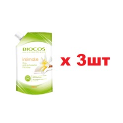 Biocos Гель для интимной гигиены с экстрактом хлопка и молочной кислотой 500мл 3шт