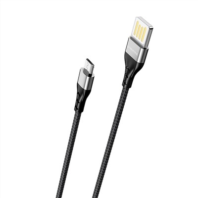 Кабель USB - micro USB Borofone BU11  120см 2,4A  (black)